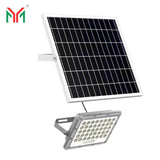 Proiector LED, cu Panou Solar si Telecomanda, Rezistent la Apa IP65, 100W, Gri