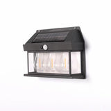 Aplica Exterior, Cu Panou Solar Si Senzor Miscare, Model 686035, IP65, Lumina Calda, Negru