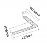 Grila LED Colt, Sina Magnetica Aplicata, Lumina Neutra, 12W, S15, Negru