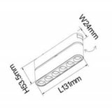 Grila LED Reglabila, Sina Magnetica Aplicata, Lumina Neutra, 6W, S5, Negru