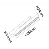 Grila LED Reglabila, Sina Magnetica Aplicata, Lumina Neutra, 12W, S7, Negru