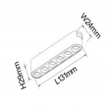 Grila LED, Sina Magnetica Aplicata, Lumina Neutra, 6W, S1, Negru