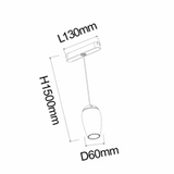 Pendul LED, Dimabil, Sina Magnetica Aplicata, Inaltime Reglabila, 9W, F3-CCT, Negru