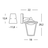 Aplica Exterior, Model 99200/02, IP44, Lumina Neutra, 7W, Alb