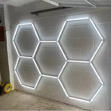 HoneyComb LED, 5 X Hexagon, Lumina Rece, 6500K, 192W