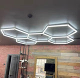 HoneyComb LED, 5 X Hexagon, Lumina Rece, 6500K, 192W