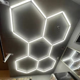 HoneyComb LED, 5 X Hexagon, Lumina Rece, 6500K, 192W