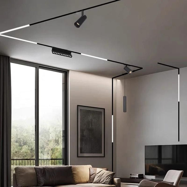 Proiector LED Sina Magnetica Incastrata, Lumina Neutra, 24W, Negru