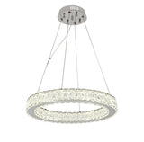 Candelabru LED, Model 70032-500, Textura Cristal, Metal, 60W, Argintiu