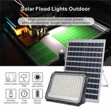 Proiector LED, cu Panou Solar si Telecomanda, Rezistent la Apa IP65, 200W