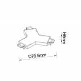 Conector Forma Triunghi, Sina Magnetica Aplicata, C6, Negru