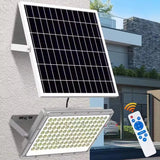 Proiector LED, cu Panou Solar si Telecomanda, Rezistent la Apa IP65, 100W, Gri