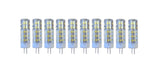 Set 10 X Becuri LED, G4, Lumina Calda, 3000K, 7W, 220V