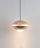 Pendul LED, Model D20893, Lumina Neutra, Inaltime Reglabila, 7W, Auriu