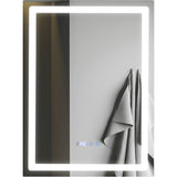 Oglinda LED si Touch, cu Functie Dezaburire si Ceas, 60 x 80 cm, Smack