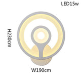 Aplica LED, Model K17-1, 3 Tipuri de Lumina, 35W, Alb