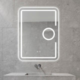 Oglinda LED si Touch, cu Functie Dezburire, 60 x 80 cm, Oglinda Mica Lupa Cosmetica, Smack