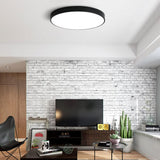 Plafoniera LED, Rotunda, Mat, 30W, Lumina Rece, 6500K, Negru