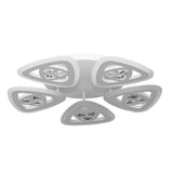 Lustra LED, Model C12/5, cu Telecomanda, 3 Tipuri de Lumina, Intensitate Reglabila, 100W, Alb