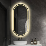 Oglinda Led si Touch cu Functie Dezaburire, 3 Tipuri de Lumina Smack, 80 X 50 cm