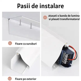 Profil LED, Pentru Banda LED, 2m, Aluminiu