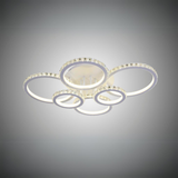 Lustra LED, Model R9011/6, cu Telecomanda, 3 Tipuri de Lumina, Intensitate Reglabila, 232W, Alb