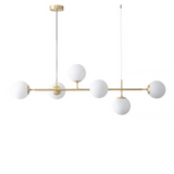 Lustra Tip Pendul, Model 4788/6, Cu 6 Abajururi, 6 X G9, Auriu