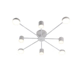 Lustra LED, Model R9029-8, cu Telecomanda, 3 Tipuri de Lumina, Intensitate Reglabila, 96W, Alb