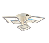 Lustra LED, Model M408-3, Cu Telecomanda, 3 Tipuri De Lumina, Intensitate Reglabila, 108W, Alb