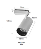 Proiector LED, Model B52 WH, 25W, 4000K Lumina Neutra, Directionabil Pe Sina Monofazata, Alb