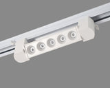 Proiector LED, Tip Grila, 10W, 4000K Lumina Neutra, Directionabil Pe Sina Monofazata, Alb