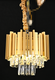 Candelabru Model WL339/300, Textura Cristal, Metal, 3 x E27, Auriu