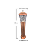 Stalp Iluminat Exterior, Model E239013, Material Aluminiu, 1 x E27, IP65, Maro