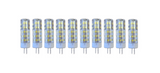 Set 10 x Becuri LED, G4, Lumina Rece, 6000K, 7W, 220V