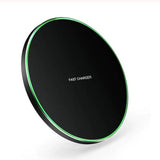 Incarcator wireless Fast Charger, Ultra Slim, Negru