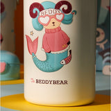 Termos Copii Cu Husa, Pai si Cana, BeddyBear, Sirena, 580 ml, Albastru