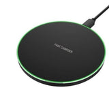 Incarcator wireless Fast Charger, Ultra Slim, Negru