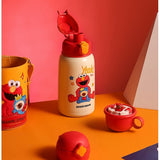 Termos Copii Cu Husa, Pai si Cana, BeddyBear, Sesame Street Elmo, 630 ml, Galben