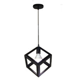 Lustra Pendul, Model 2182(1), E27, Inaltime Reglabila, Metalica, 102 cm, Negru