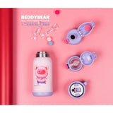 Termos Copii Cu Husa, Pai si Cana, BeddyBear, Pink Pig, 630 ml, Roz