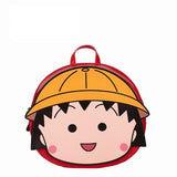 Ghiozdan Chibi Maruko-Chan, Pentru Copii, Mare, Rezistent Apa, BeddyBear, Rosu