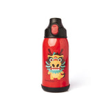 Termos Copii Cu Husa, Pai si Cana, BeddyBear, Dragon, 630 ml, Rosu