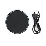 Incarcator wireless Fast Charger, Ultra Slim, Negru