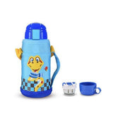 Termos Copii Cu Husa, Pai si Cana, BeddyBear, 630 ml, Albastru