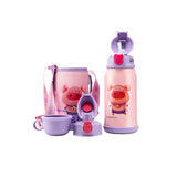 Termos Copii Cu Husa, Pai si Cana, BeddyBear, Pink Pig, 630 ml, Roz